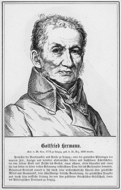 Gottfried Hermann (gravure) door German School
