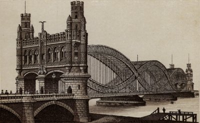 Hamburg: Neue Elb-Brucke, nieuwe brug over de Elbe door German School