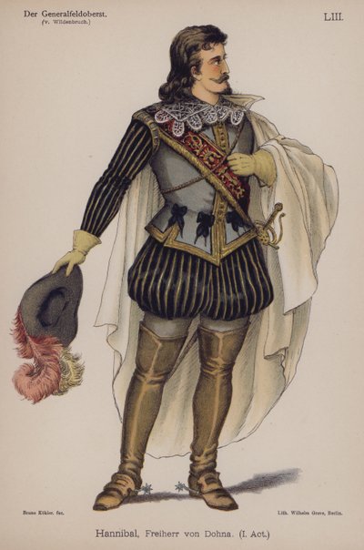 Hannibal, Freiherr von Dohna, uit Der Generalfeldoberst door Ernst von Wildenbruch door German School