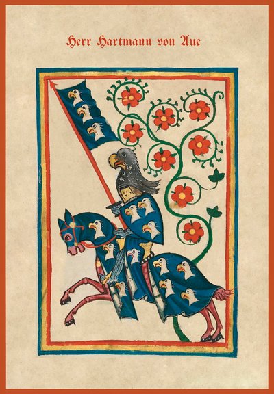 Hartmann von Aue, Medieval Songbook (vellum) door German School