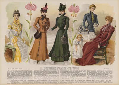 Illustratie voor Illustrirte Frauen-Zeitung door German School