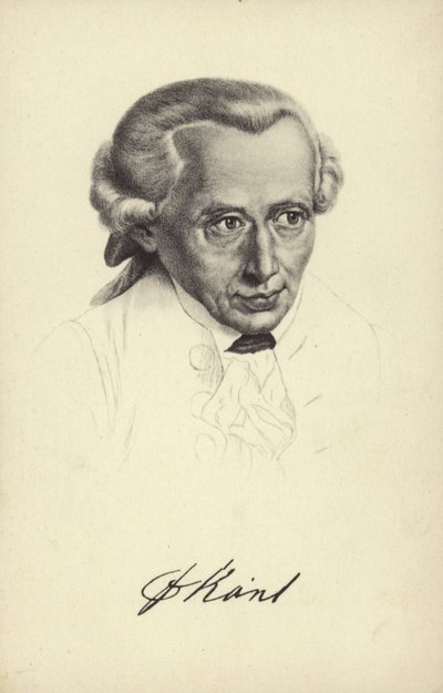 Immanuel Kant (litho) door German School