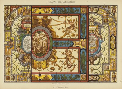 Italiaanse Renaissance, Glas-in-lood door German School