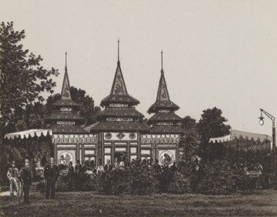 Japanse porseleinen paviljoen vissers door German School