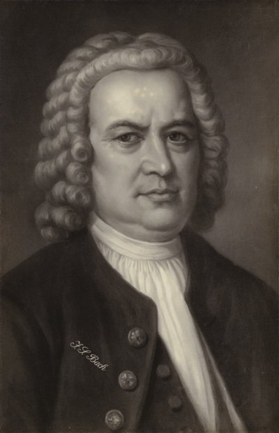 Johann Sebastian Bach, Duitse componist, organist, klavecinist, violist en altviolist uit de Barokperiode (1685-1750) door German School