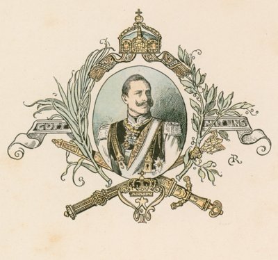 Kaiser Wilhelm II, Duitse keizer en koning van Pruisen (1859-1941) door German School