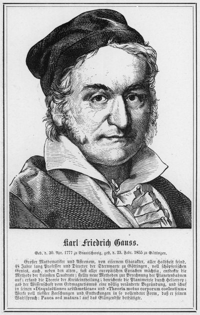 Karl Friedrich Gauss door German School