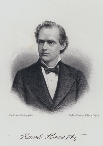 Karl Knortz, Duits-Amerikaanse auteur (gravure) door German School