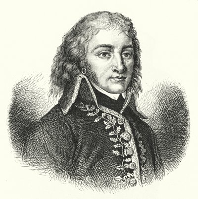 Lazare Hoche, Franse generaal in het Revolutionaire leger (gravure) door German School