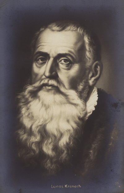 Lucas Cranach de Oude, Duits schilder en prentkunstenaar (litho) door German School