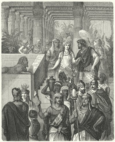 Huwelijk van Masinissa, Koning van Numidië, en Sophonisbe van Carthago door German School