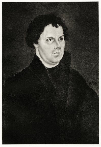 Martin Luther, 1884-90 (fototype) door German School