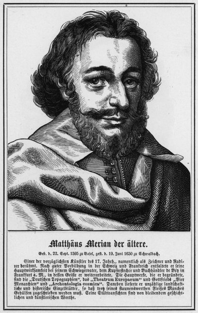 Matthaus Merian de oudere (gravure) door German School