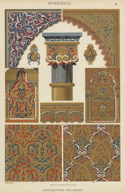 Moorse, architectonische ornamenten door German School