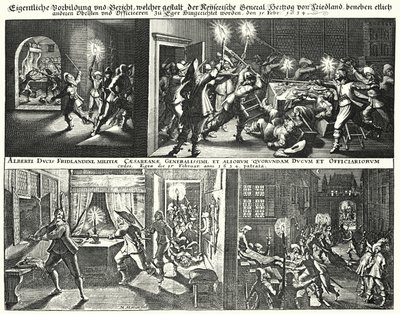 Moord op Albrecht von Wallenstein en zijn aanhangers door German School