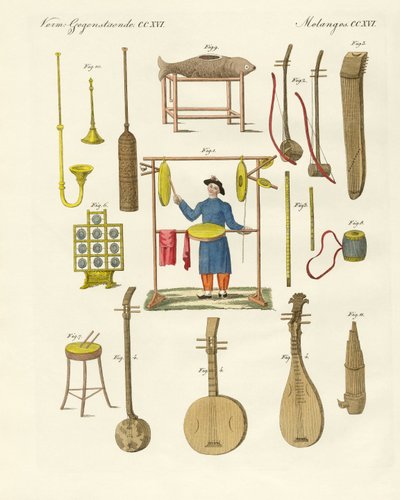 Muziekinstrumenten van de Chinezen door German School
