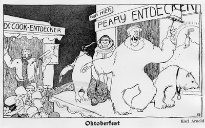Noordpool: Cook en Robert Edwin Peary - Jugend door German School