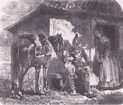 Op naar de oorlog, Cassells Geschiedenis van de oorlog tussen Frankrijk en Duitsland uitgegeven door Cassell and Company Limited, ca. 1890 door German School