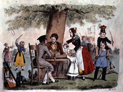 Buitenspellen, Duitsland, c.1860 door German School