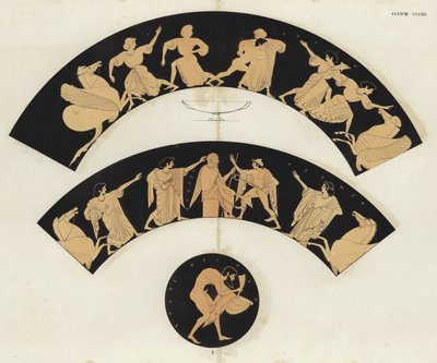 Peleus en Thetis door German School