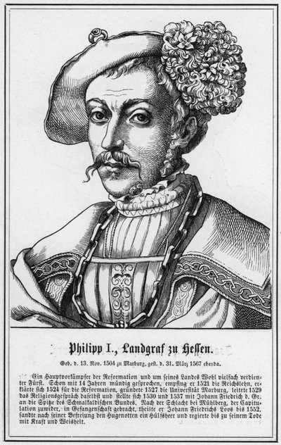 Philipp I, landgraaf van Hessen door German School