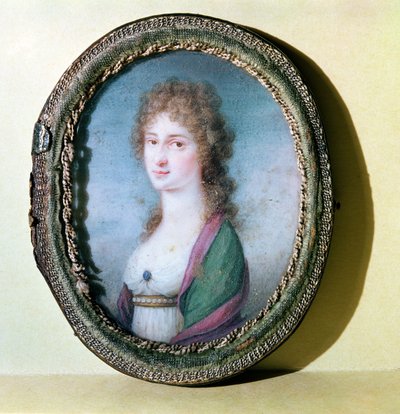 Portretminiatuur van gravin Marie Erdody (1779-1837) door German School