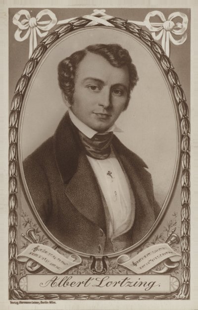 Portret van Albert Lortzing door German School