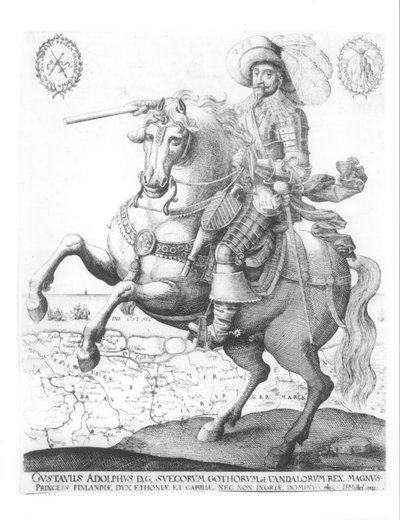 Portret van Gustaaf II Adolf, Koning van Zweden (1594-1632) door German School