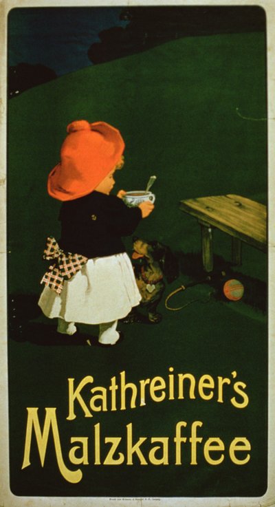 Poster voor Kathreiners moutkoffie door German School