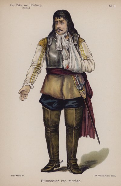 Rittmeister von Moerner, uit Der Prinz von Homburg van Heinrich von Kleist door German School