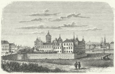 Koninklijk paleis in Stockholm in de 17e eeuw door German School