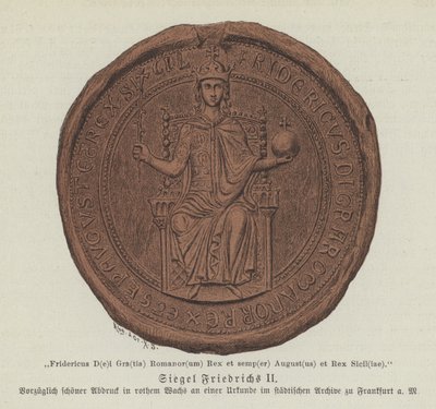Zegel van Frederik II, Heilige Roomse Keizer door German School