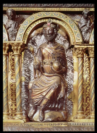Heiligdom van keizer Karel de Grote (detail) door German School