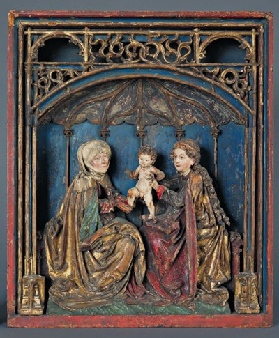 St. Anna, Maria en het Christuskind (Anna Selbdrift) Boven-Rijn, ca. 1515 door German School