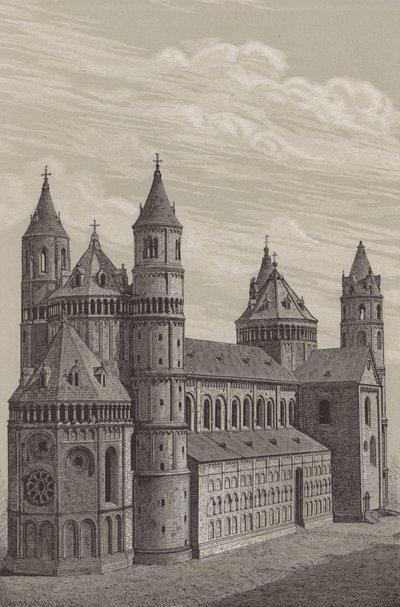 Sint-Pietersdom, de kathedraal in Worms, Duitsland door German School
