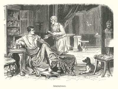 Studie in een Romeins huis door German School