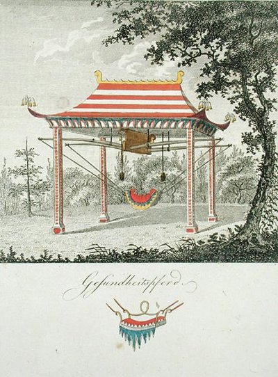 Schommel onder een Chinese luifel, uit 