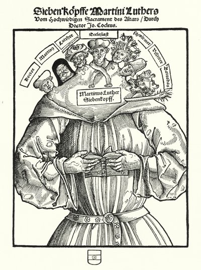 De Zeven Hoofden van Maarten Luther door German School