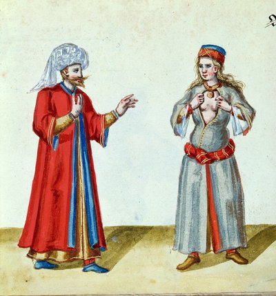 De Turk en de Courtisane, eind 16e eeuw door German School