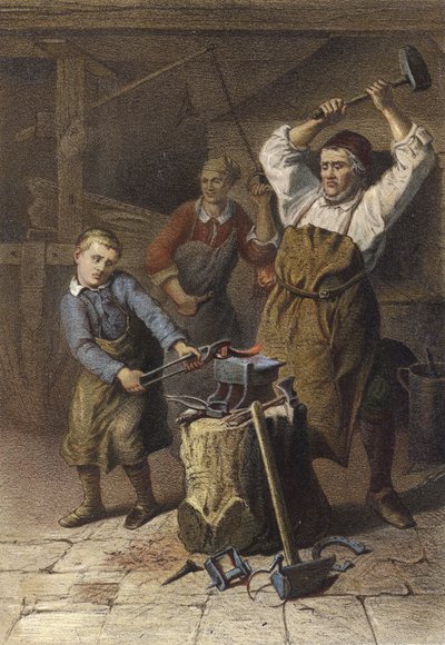 De bezorgde smidsleerling door German School