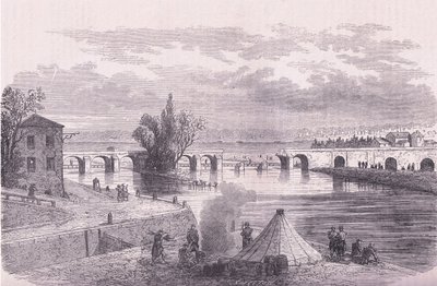 De verdediging van Parijs - vernietiging van de brug Jonville-sur-Marne door German School