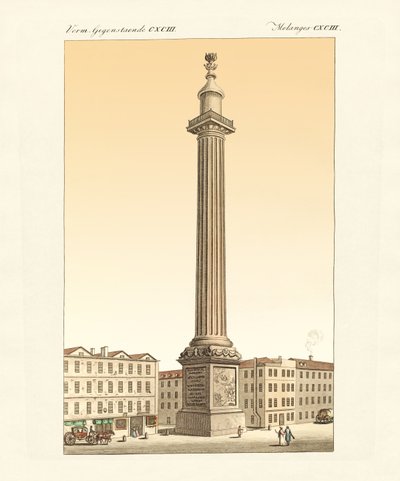 Het monument in Londen door German School