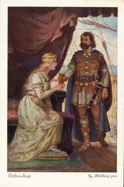 Tristan geeft Isolde de liefdesdrank door German School