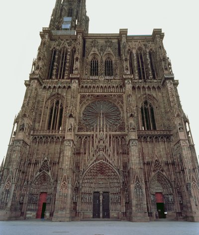 Westgevel van de Straatsburg Kathedraal, begonnen 1277 door German School