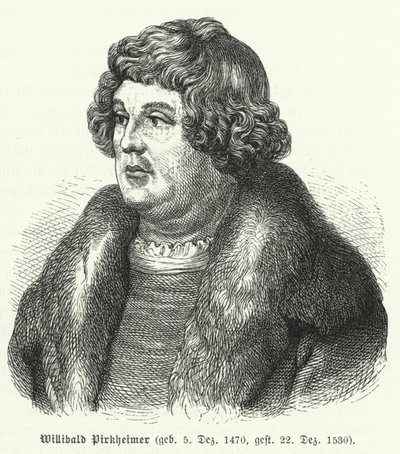 Willibald Pirckheimer, Duitse Renaissance advocaat, auteur en humanist, en vriend van Albrecht Durer door German School