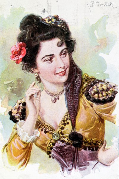 Zerline uit de opera Don Giovanni door Wolfgang Amadeus Mozart (1756-91), c.1900 door German School