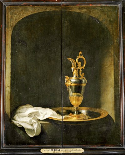 De zilveren adelaar ... door Gerrit or Gerard Dou
