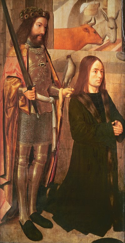 Sint Hubertus en schenker door Gerrit tot Sint Jans