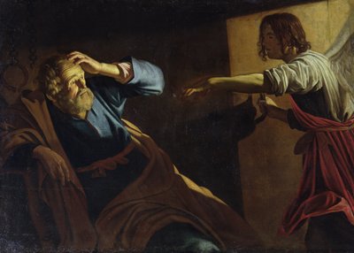 St. Petrus vrijgelaten uit de gevangenis door Gerrit van Honthorst