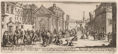 Het Ziekenhuis door Gerrit van Schagen after Jacques Callot